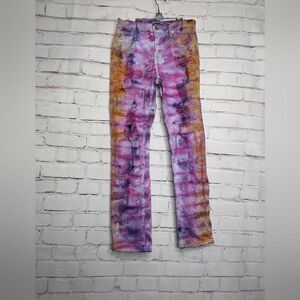 Sz 24 7 for all man kind OOAK ice dyed jeans!